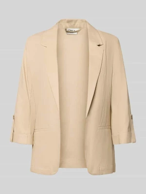 Żakiet o kroju relaxed fit z mieszanki wiskozy i lnu model 'GOA' Only