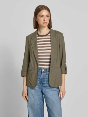 Żakiet o kroju relaxed fit z mieszanki wiskozy i lnu model 'GOA' Only