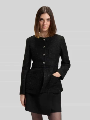 Żakiet o kroju shaped fit z bouclé model ‘AFRANZI’ HUGO