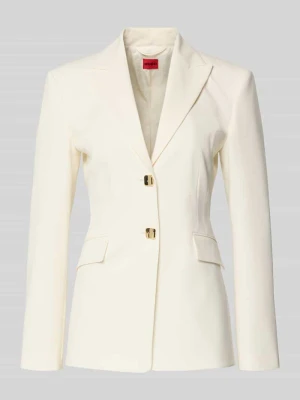 Żakiet o kroju shaped fit ze wznoszącym się kołnierzem z połami Model 'ASMALLA' HUGO