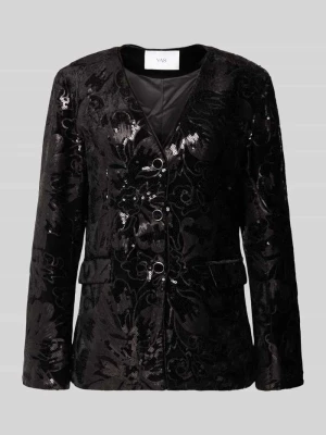 Żakiet o kroju slim fit z cekinami model ‘EBBI’ YAS