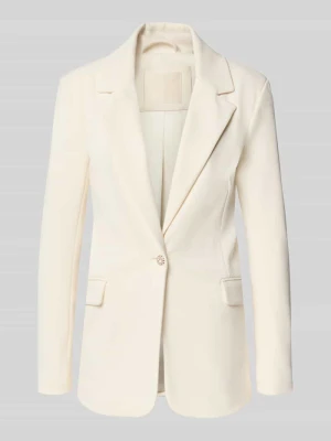 żakiet o kroju slim fit z dodatkiem streczu model 'CLAUDIE' Guess Złamany biały