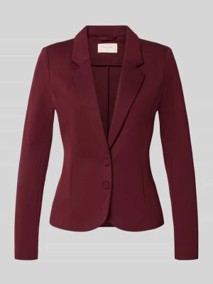 żakiet o kroju slim fit z dodatkiem wiskozy model 'NANNI' Freequent Bordowy