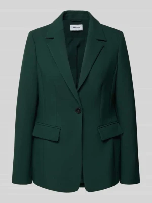 żakiet o kroju slim fit z kieszeniami z patką MORE & MORE Butelkowy zielony