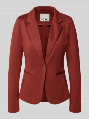 żakiet o kroju slim fit z kieszeniami z wypustkami model 'KATE' Ichi Terakotowy