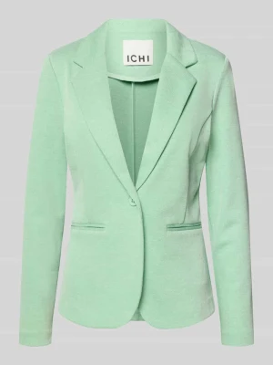 Żakiet o kroju slim fit z kieszeniami z wypustkami model 'KATE PIQUE' Ichi