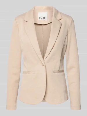 Żakiet o kroju slim fit z kieszeniami z wypustkami model 'KATE PIQUE' Ichi