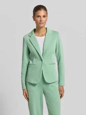 Żakiet o kroju slim fit z kieszeniami z wypustkami model 'KATE PIQUE' Ichi