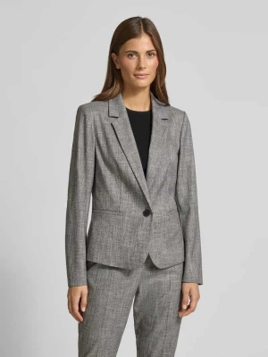 Żakiet o kroju slim fit z kołnierzem z połami i kieszeniami z patką comma