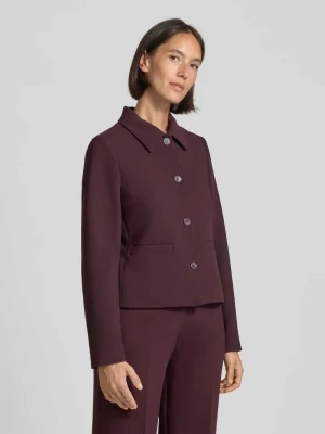Żakiet o kroju slim fit z kołnierzem z połami i lamowanymi kieszeniami MORE & MORE