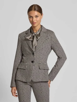 Żakiet o kroju slim fit z kołnierzem z połami Marc Cain