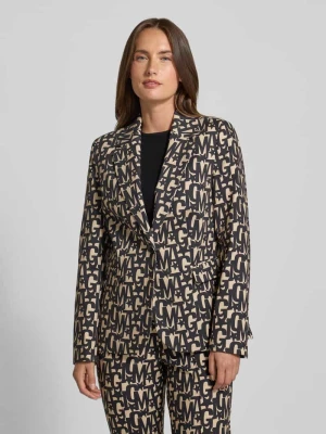 Żakiet o kroju slim fit z kołnierzem z połami milano italy