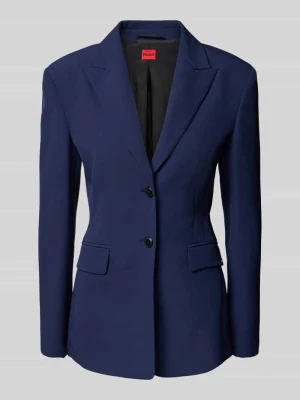 Żakiet o kroju slim fit z kołnierzem z połami model ‘Asmalla’ HUGO