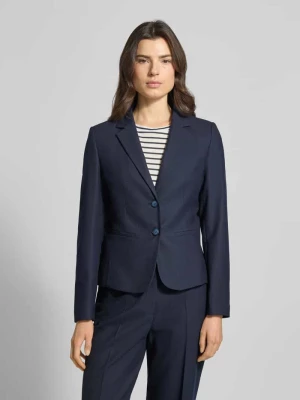 Żakiet o kroju slim fit z kołnierzem z połami MORE & MORE