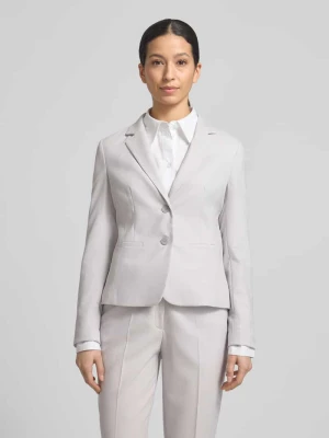 Żakiet o kroju slim fit z kołnierzem z połami MORE & MORE