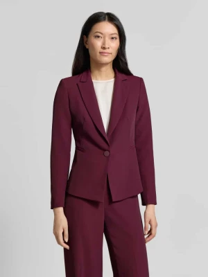 żakiet o kroju slim fit z kołnierzem z połami Rinascimento Bordowy