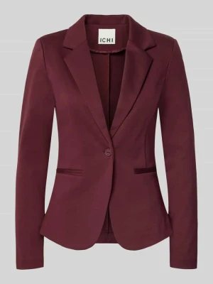 Żakiet o kroju slim fit z lamowanymi kieszeniami model ‘KATE’ Ichi