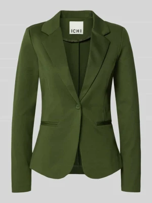 Żakiet o kroju slim fit z lamowanymi kieszeniami model ‘KATE’ Ichi