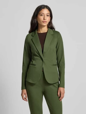 Żakiet o kroju slim fit z lamowanymi kieszeniami model ‘KATE’ Ichi