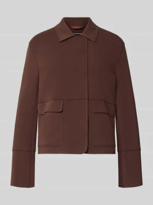 Żakiet o kroju slim fit z mieszanki bawełny White Label Ciemnobrązowy