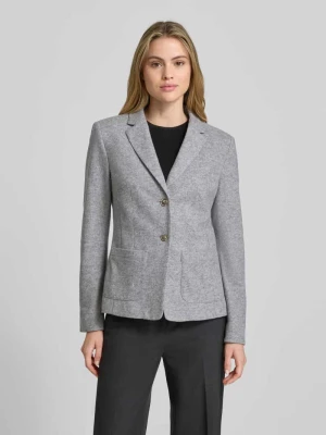 Żakiet o kroju slim fit z mieszanki wiskozy z kołnierzem z połami WHITE LABEL
