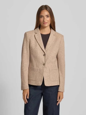 Żakiet o kroju slim fit z mieszanki wiskozy z kołnierzem z połami WHITE LABEL