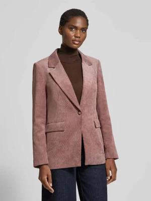 Żakiet o kroju slim fit z sztruksu z kieszeniami z patką comma