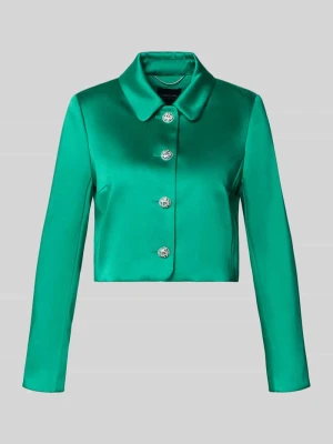 Żakiet o kroju slim fit z wykładanym kołnierzem i listwą guzikową Marc Cain