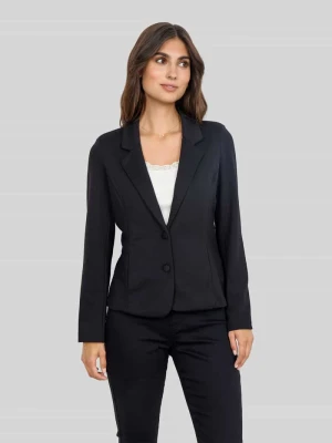 Żakiet o kroju slim fit z zapięciem na 2 guziki model 'DANIELA' Soyaconcept Czarny