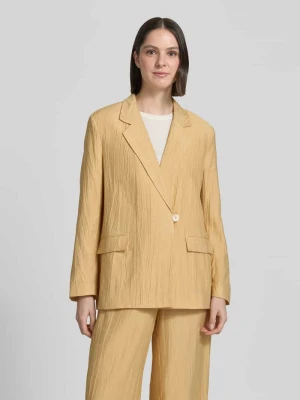 Żakiet o kroju straight fit z mieszanki wiskozy z fakturowanym wzorem Jake*s Collection