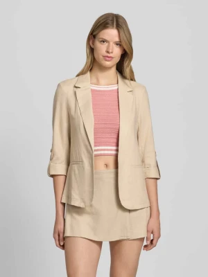 Żakiet o luźnym kroju z mieszanki wiskozy i lnu model ‘CARO’ Only