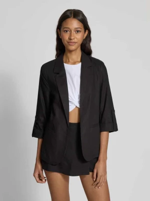 Żakiet o luźnym kroju z mieszanki wiskozy i lnu model ‘CARO’ Only