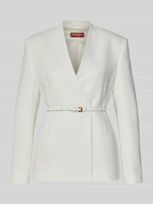 Żakiet taliowany z dodatkowym paskiem model ‘QUINOA’ Max Mara Studio