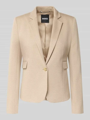 Żakiet taliowany z mieszanki wiskozy model ‘JIA13’ Boss