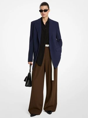 Żakiet typu boyfriend z wełnianej serży MICHAEL KORS COLLECTION