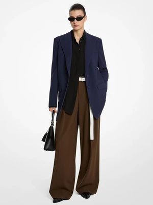 Żakiet typu boyfriend z wełnianej serży MICHAEL KORS COLLECTION