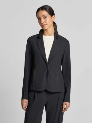 żakiet w kroju slim fit z dodatkiem streczu Marc Cain Czarny