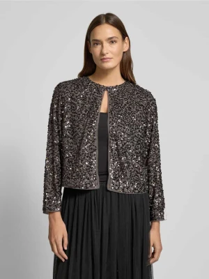 Żakiet z cekinami i okrągłym dekoltem model ‘EXPLORE’ comma