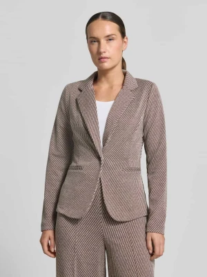 Żakiet z dodatkiem wiskozy model 'Kate' Ichi Ciemnobrązowy