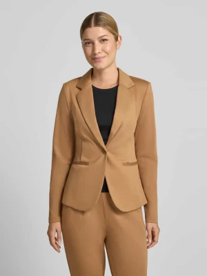 Żakiet z dodatkiem wiskozy model 'Kate' Ichi Średniobrązowy