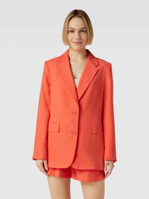Żakiet z kieszeniami z patką model ‘FROSTED’ DKNY Koralowy
