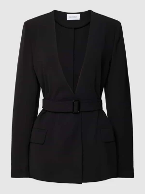 Żakiet z kieszeniami z patką model ‘STRUCTURE TWILL’ Calvin Klein Womenswear
