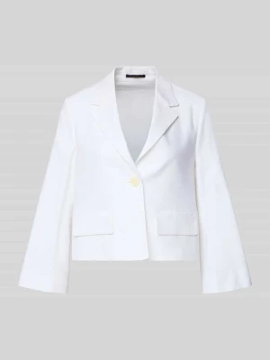 Żakiet z mieszanka lnu z kołnierz z połami Windsor