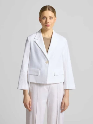 Żakiet z mieszanka lnu z kołnierz z połami Windsor