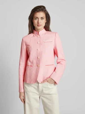 Żakiet z mieszanki lnu i bawełny WHITE LABEL