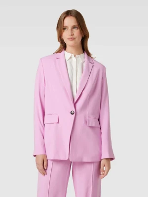 Żakiet z mieszanki wiskozy z kołnierzem z patkami comma Casual Identity