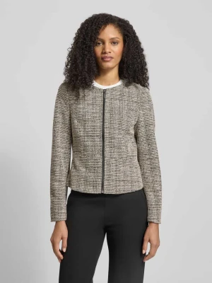 Żakiet żakardowy o kroju regular fit z okrągłym dekoltem Christian Berg Woman Selection