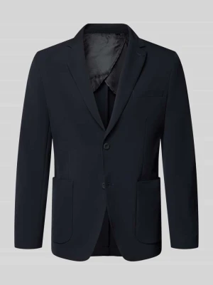 żakiet zapinany na 2 guziki o kroju slim fit z kołnierzem z połami MARKUP