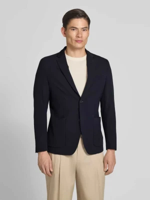żakiet zapinany na 2 guziki o kroju slim fit z kołnierzem z połami MARKUP