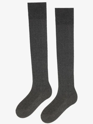 Zakolanówki damskie bawełniane z prążkowanym splotem Zazu Cotton A40 Marilyn